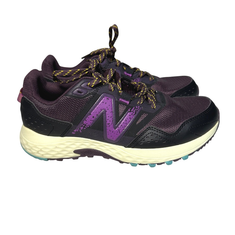 NEW BALANCE 410v8 Trail Running Athletic Shoes Unisex Size M6 W7.5 Purple Black